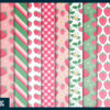Pink Strawberry Digital Paper Pink Strawberry Digital Paper