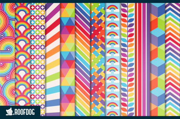 Bright rainbow digital paper Bright rainbow digital paper
