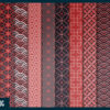 Red and black Japanese style geometric digital paper Red and black Japanese style geometric digital paper