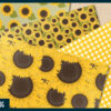 Sunflower digital paper Sunflower digital paper