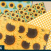 Bright sunflower digital paper Bright sunflower digital paper