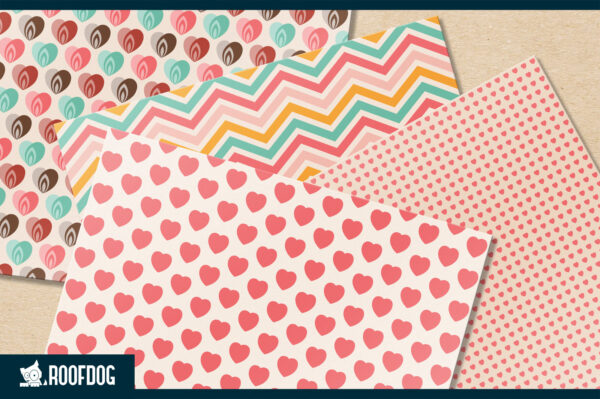 Valentines hearts digital paper Valentines hearts digital paper