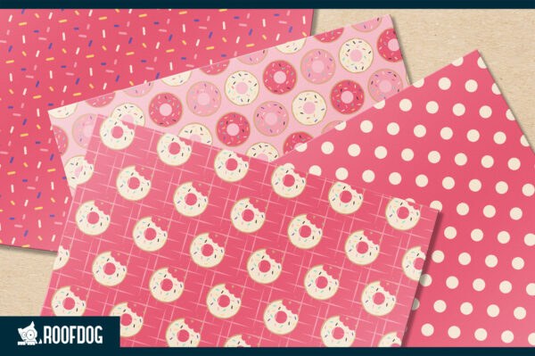 Donut digital paper Donut digital paper