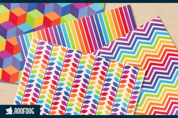 Bright rainbow digital paper Bright rainbow digital paper