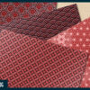 Red and black Japanese style geometric digital paper Red and black Japanese style geometric digital paper
