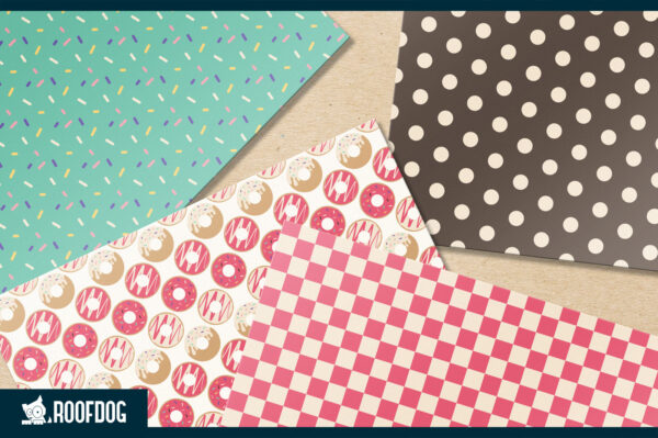 Donut digital paper Donut digital paper