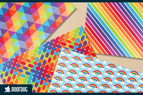 Bright rainbow digital paper Bright rainbow digital paper