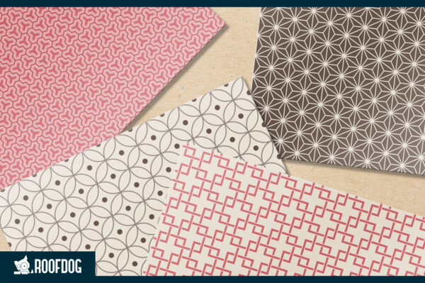 Cacao blossom Japanese style geometric digital paper Cacao blossom Japanese style geometric digital paper