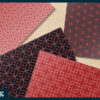 Red and black Japanese style geometric digital paper Red and black Japanese style geometric digital paper