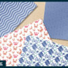 Ocean themed digital paper Ocean themed digital paper
