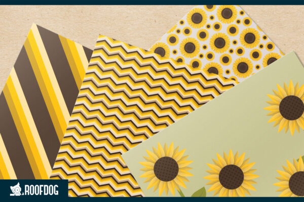 Sunflower digital paper Sunflower digital paper