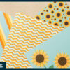 Bright sunflower digital paper Bright sunflower digital paper