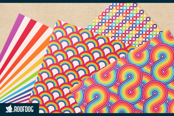 Bright rainbow digital paper Bright rainbow digital paper