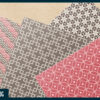 Cacao blossom Japanese style geometric digital paper Cacao blossom Japanese style geometric digital paper