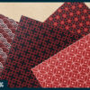 Red and black Japanese style geometric digital paper Red and black Japanese style geometric digital paper