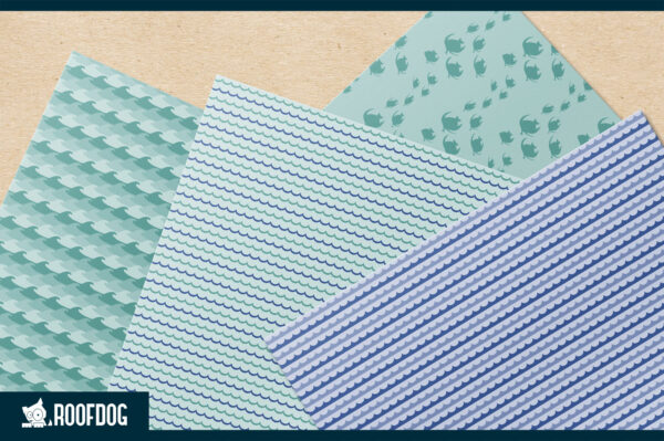 Ocean themed digital paper Ocean themed digital paper