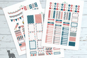 Fourth of July planner printables—EC Planner