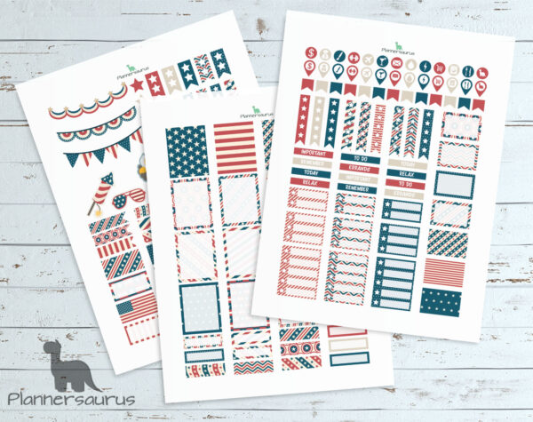 Fourth of July planner printables—EC Planner Fourth of July planner printables—EC Planner