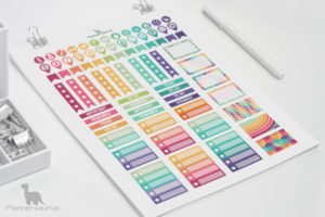 Rainbow planner printables—EC Planner