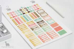 Gold pineapple planner printables—EC Planner