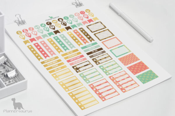 Gold pineapple planner printables—EC Planner Gold pineapple planner printables—EC Planner