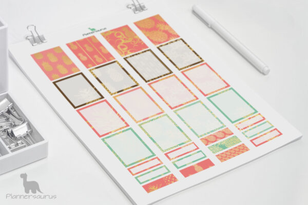 Gold pineapple planner printables—EC Planner Gold pineapple planner printables—EC Planner
