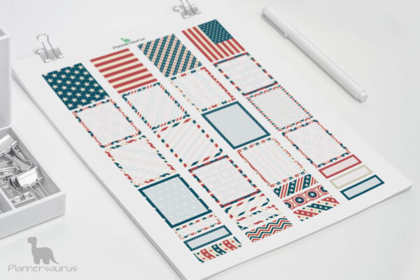 Fourth of July planner printables—EC Planner Fourth of July planner printables—EC Planner