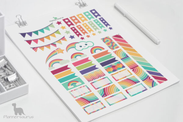 Rainbow planner printables—HPC Rainbow planner printables—HPC
