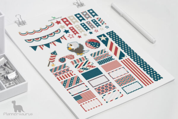 Fourth of July planner printables—EC Planner Fourth of July planner printables—EC Planner