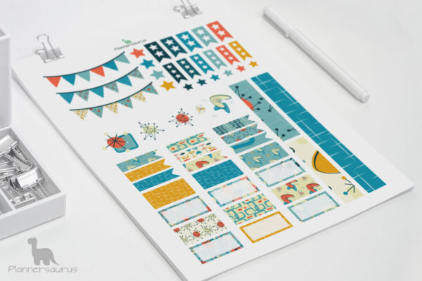 1950s Atomic planner printables—EC Planner