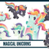 Magical unicorns clip art Magical unicorns clip art
