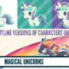 Magical unicorns clip art Magical unicorns clip art