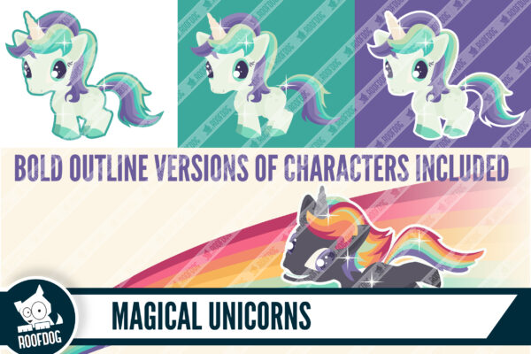 Magical unicorns clip art Magical unicorns clip art