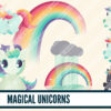 Magical unicorns clip art Magical unicorns clip art