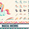 Magical unicorns clip art Magical unicorns clip art