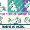 Rainbows and unicorns clip art Rainbows and unicorns clip art