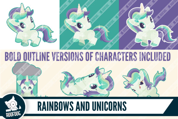 Rainbows and unicorns clip art Rainbows and unicorns clip art