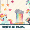 Rainbows and unicorns clip art Rainbows and unicorns clip art