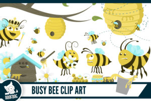 Busy bee clip art
