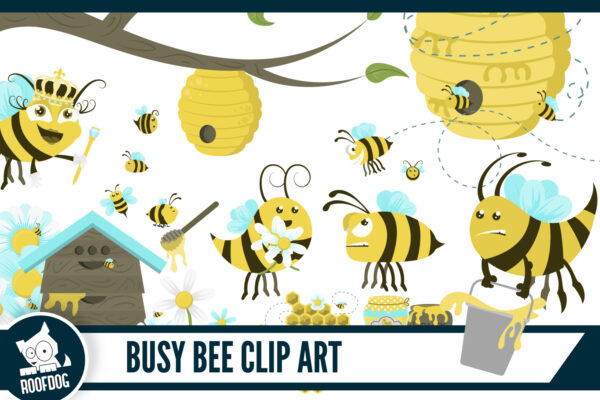Busy bee clip art