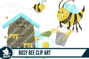 Busy bee clip art