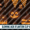 Glowing Jack O Lantern clip art Glowing Jack O Lantern clip art