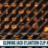 Glowing Jack O Lantern clip art Glowing Jack O Lantern clip art