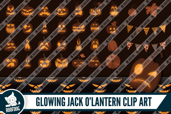 Glowing Jack O Lantern clip art Glowing Jack O Lantern clip art